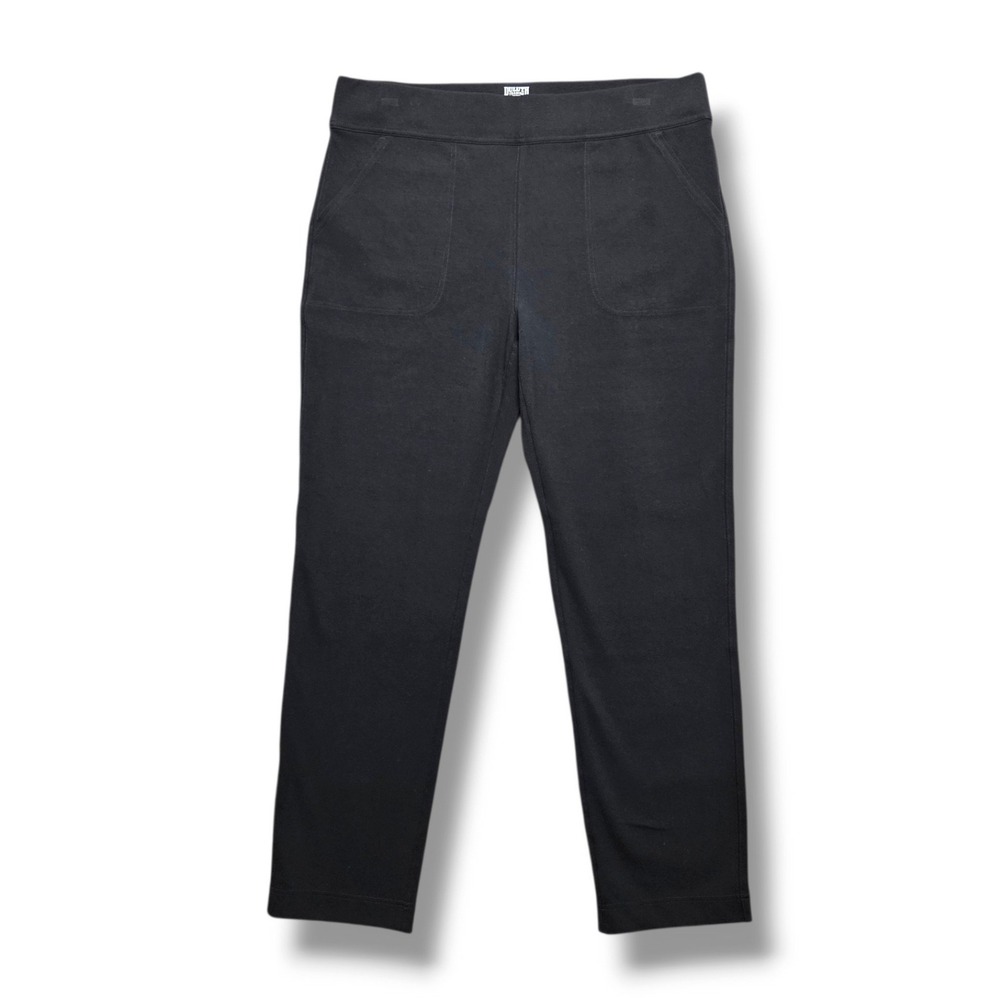Duluth Trading Co NoGA Naturale Cotton Slim Leg Pants Womens XL Ankle UPF Black